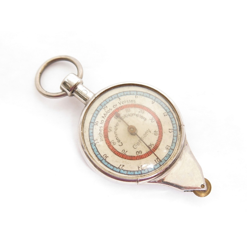 VINTAGE GERMAN OPISOMETER NAUTICAL COMPASS NAUTICAL MEASURING TOOL MAP Cm TO Km